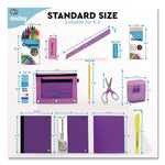 Back to School Supplies Kit for Grades K-5, Purple