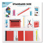 Back to School Supplies Kit for Grades K-5, Red