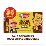 Mini Cookies, Fudge Stripes, 2 oz Pouch, 36/Box