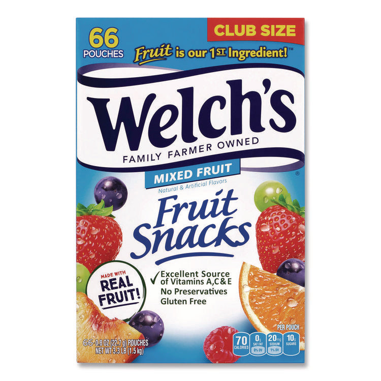 Doritos Nacho Cheese Tortilla Chips and Welch's Mixed Fruit Snacks, (50) 1oz Bag Chips, (66) 0.8 oz Pouch Fruit Snacks/Bundle