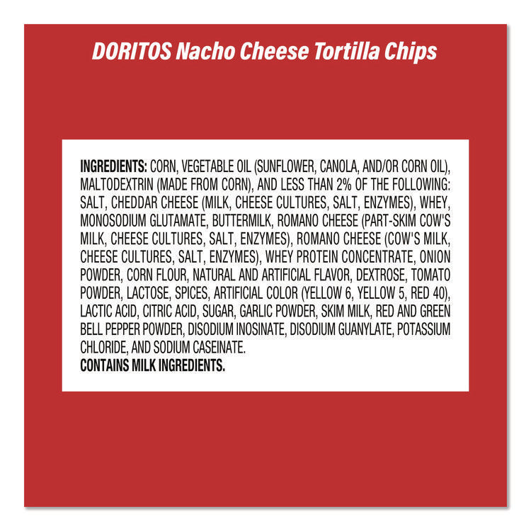 Doritos Nacho Cheese Tortilla Chips and Welch's Mixed Fruit Snacks, (50) 1oz Bag Chips, (66) 0.8 oz Pouch Fruit Snacks/Bundle
