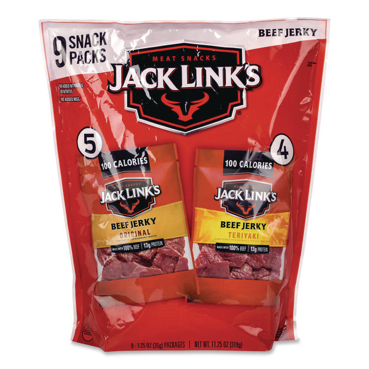 Sunchips and Jack Link's Beef Jerky Variety Pack, (30) 1.5 oz Bags, (9) 1.25 oz Snack Packs, Assorted Flavors/Bundle