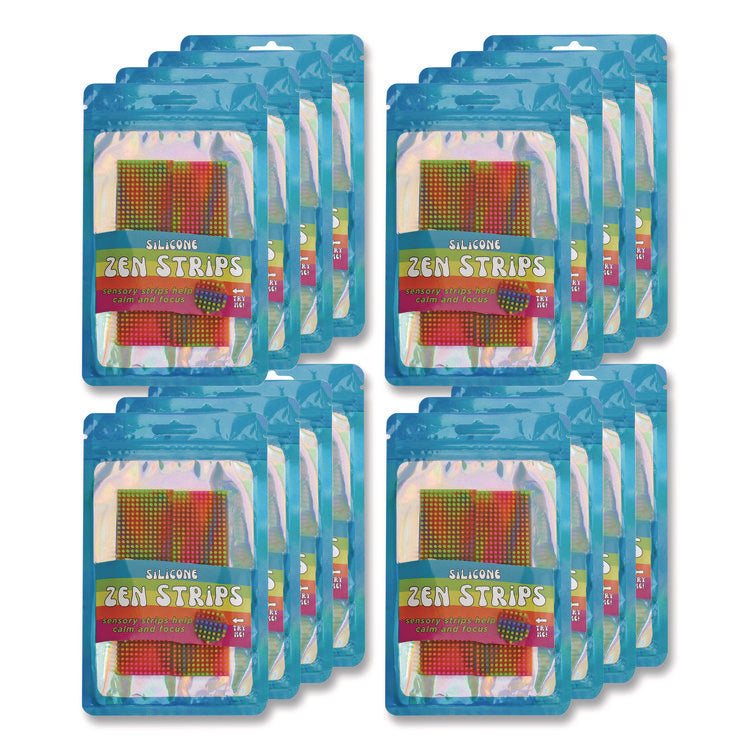 Silicone Zen Strips, Multicolor, 2/Pack, 24 Packs/Carton