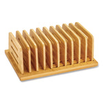 Bamboo Large File Sorter, 9 Sections, A6/A7/A8/A9/Legal/Letter/Tabloid Size Files, 14.09 x 10.04 x 3.82, Brown