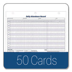 Attendance Records, One Part (No Copies), 11 x 8.5, 50 Forms Total