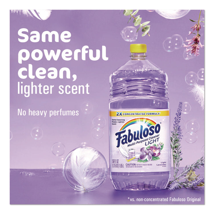 Multi-Use Cleaner, Light Lavender Scent, 56 oz Bottle, 6/Carton