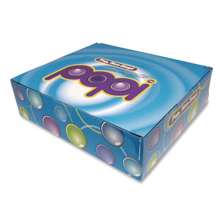Popi Fidget Toy, Small, Assorted Colors, 24/Carton