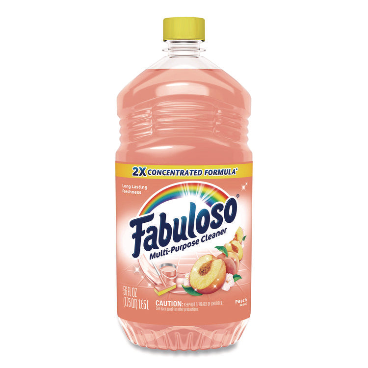 Multi-Use Cleaner, Peach Scent, 56 oz Bottle, 6/Carton