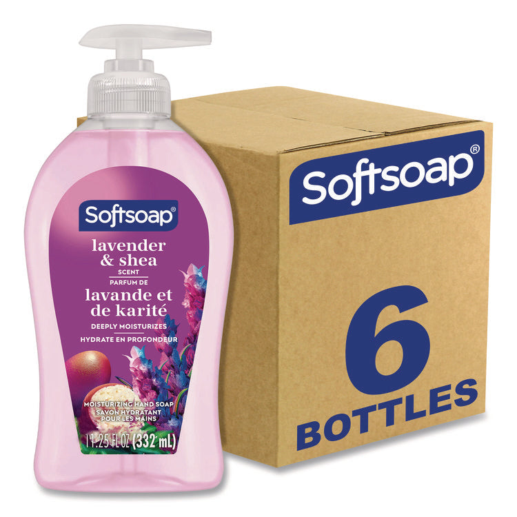 Liquid Hand Soap Pumps, Lavender Shea Scent, 6/Carton