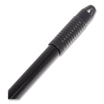 Vinyl Coated Jaw Style Metal Mop Handle, 1" dia x 60", Black