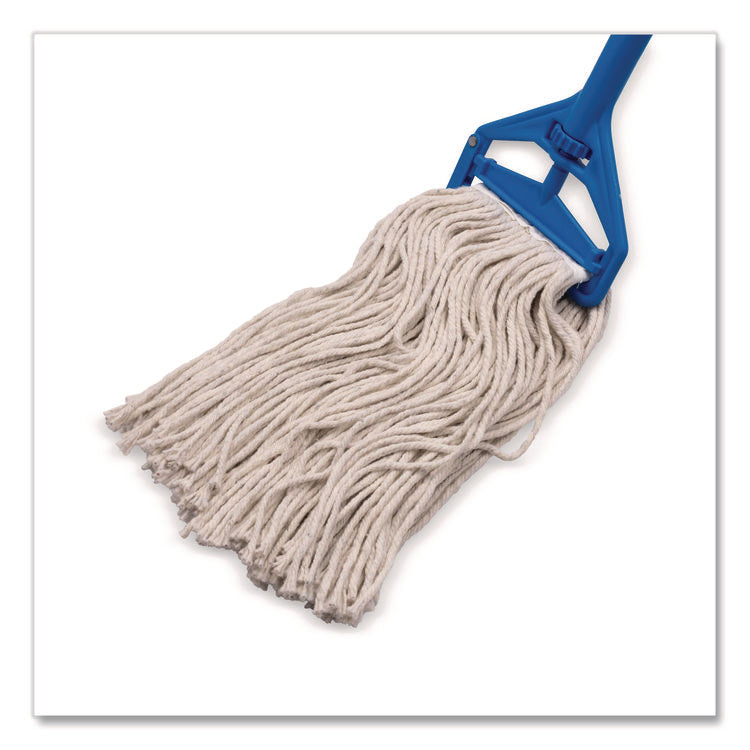 Full Weight Cut End Mop Head, Cotton, 20 oz, White