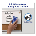 MARKS A LOT Desk-Style Dry Erase Markers, Broad Chisel Tip, Black