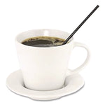 Wrapped Polypropylene Stirrers, 5.5", Black, 500/Box