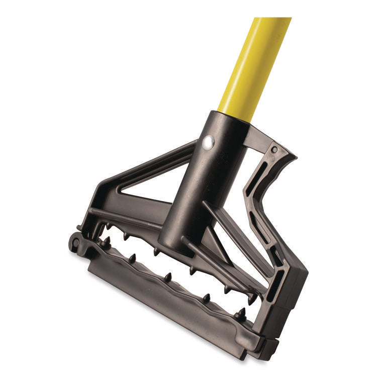 Sparta Spectrum Quik-Release Fiberglass Mop Handle, 1" dia x 60", Yellow
