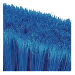 Duo-Sweep Flagged Light Industrial Broom Head, 12", Blue/Black