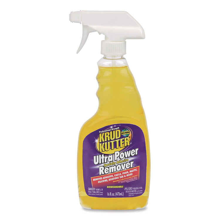 Ultra Power Specialty Adhesive Remover, 16 oz Spray Bottle, 6/Carton