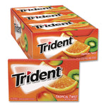 Sugar-Free Gum, Tropical Twist, 14 Sticks/pack, 12 Packs/box