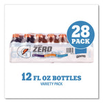 Zero Variety Pack, Assorted Flavors, 12 oz Bottle, 28/Carton