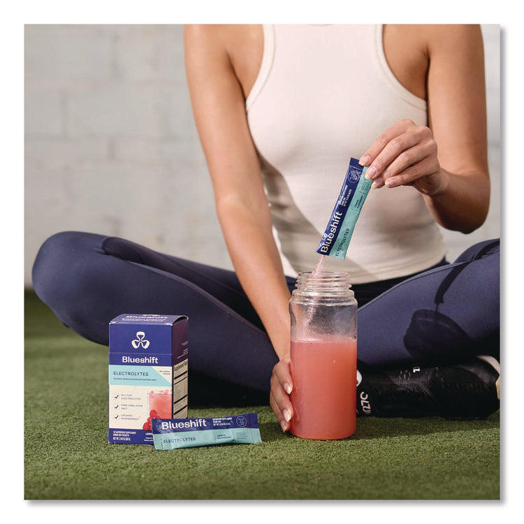 Electrolyte Lemon Raspberry Drink Mix, 0.24 oz Packets, 10/Pack, 2 Packs/Carton