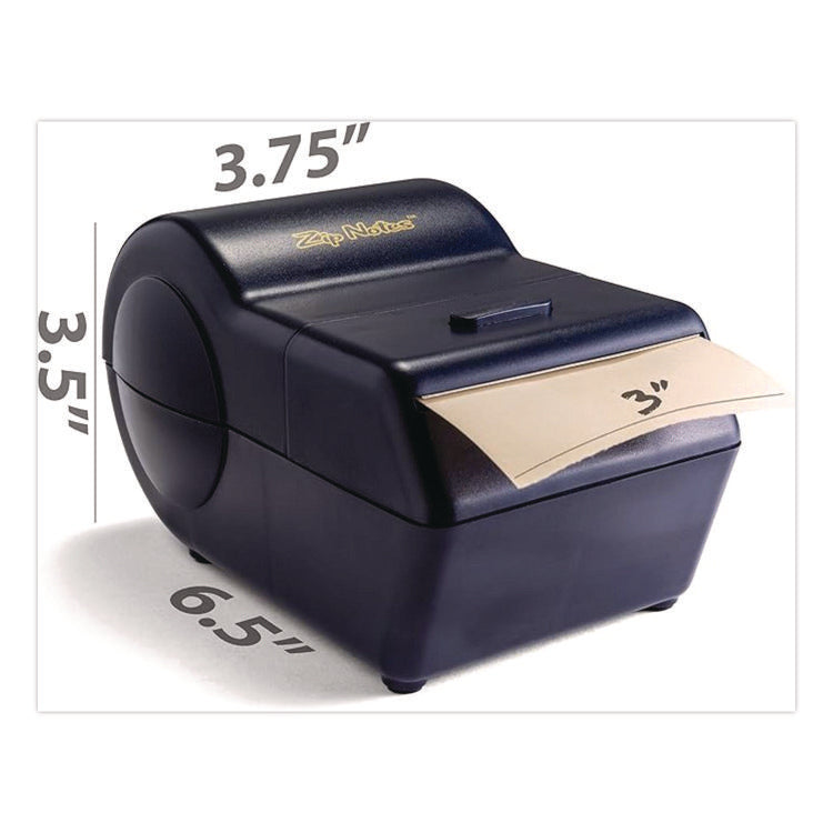 Administrator Dispenser, For 3 x 3 Pads, Black, Includes 150 ft Roll of Sticky Paper and 2 AA Batteries