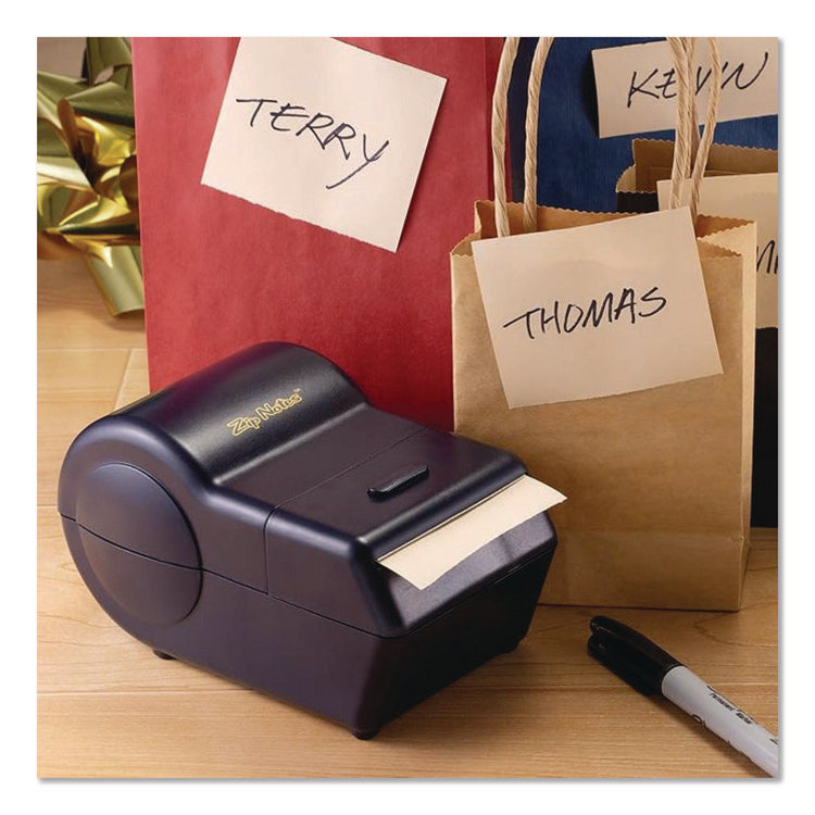 Administrator Dispenser, For 3 x 3 Pads, Black, Includes 150 ft Roll of Sticky Paper and 2 AA Batteries