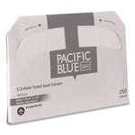 Safe-T-Gard Half-Fold Toilet Seat Covers, 14.5 X 17, White, 250/pack, 20 Packs/carton