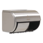 Compact Coreless Side-by-Side 2-Roll Dispenser, 10.13 x 6.75 x 7.13, Stainless Steel