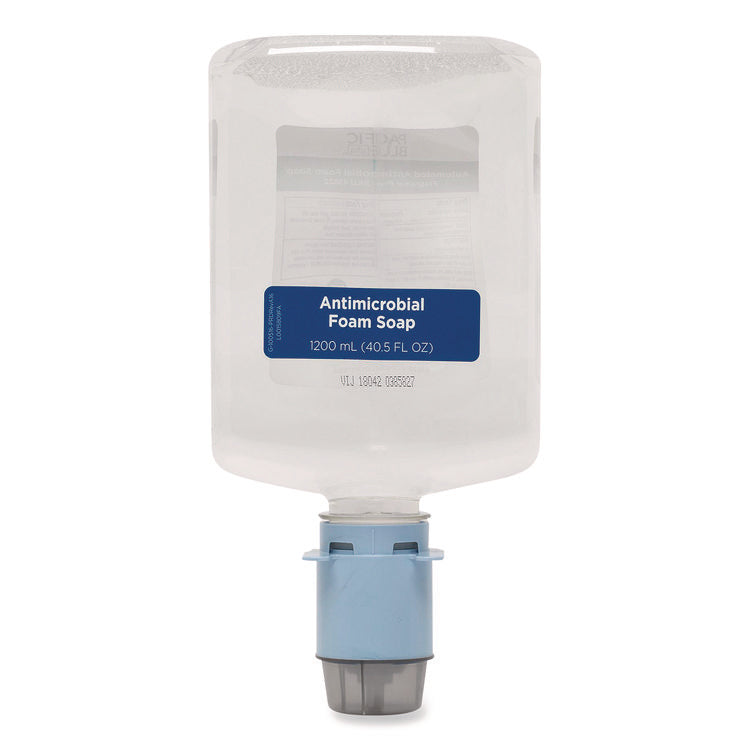 Pacific Blue Ultra Automated Foam Soap Refill, Antimicrobial, E2 Rated, Fragrance-Free, 1,200 mL, 3/Carton