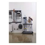 FastTrack Garage Tool Tower Rack, Plastic, Holds Up to 40 Tools, 38" x 20.5" x 34.4", Black