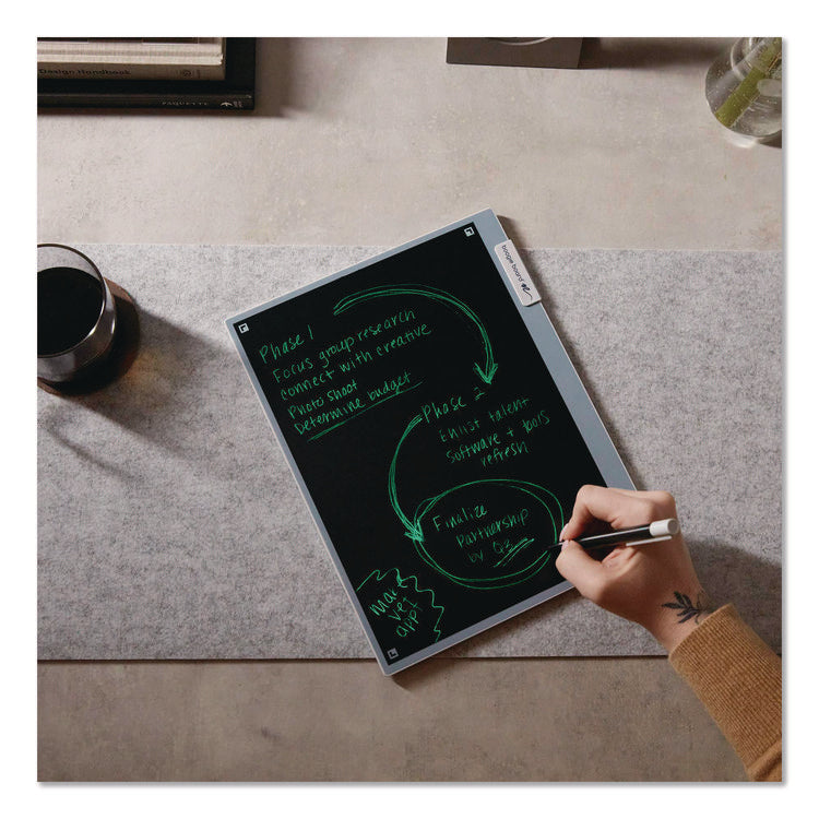 Blackboard 2.0 Smart Scan Notebook, 11.15 x 9, Black/Gray