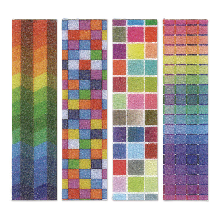 Zen Strips, Sandy Brights Rainbow Assorted Colors, 80/Carton