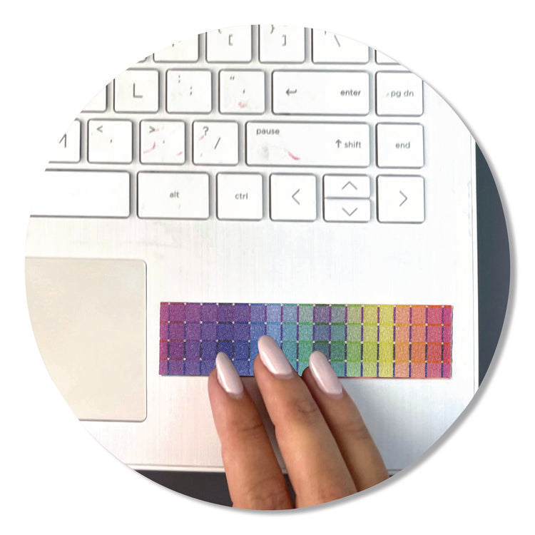 Zen Strips, Sandy Brights Rainbow Assorted Colors, 80/Carton