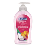 Liquid Hand Soap Pumps, Coconut and Hibiscus Scent, 11.25 oz, 6/Carton