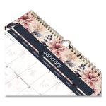 12-Month Colorful Wall Calendar, Floral Artwork, 12 x 17, White Sheets, 12-Month (Jan to Dec): 2025