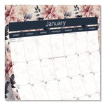 12-Month Colorful Wall Calendar, Floral Artwork, 12 x 17, White Sheets, 12-Month (Jan to Dec): 2025