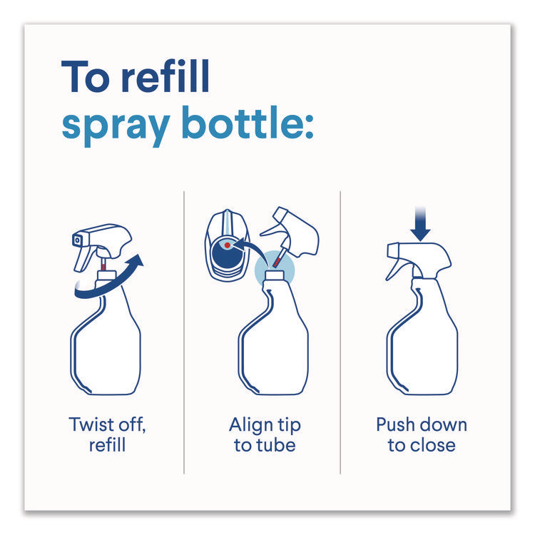 Mold and Mildew Remover with Bleach, Unscented, 32 oz Spray Bottle, 9/Carton