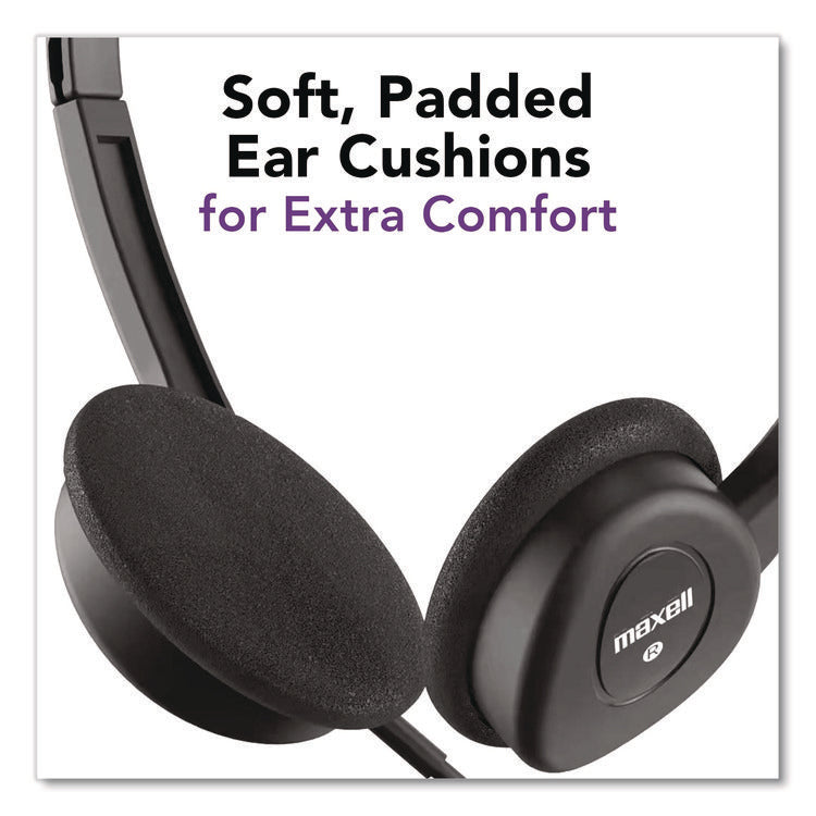 HP100 Headphone with Mic, Black