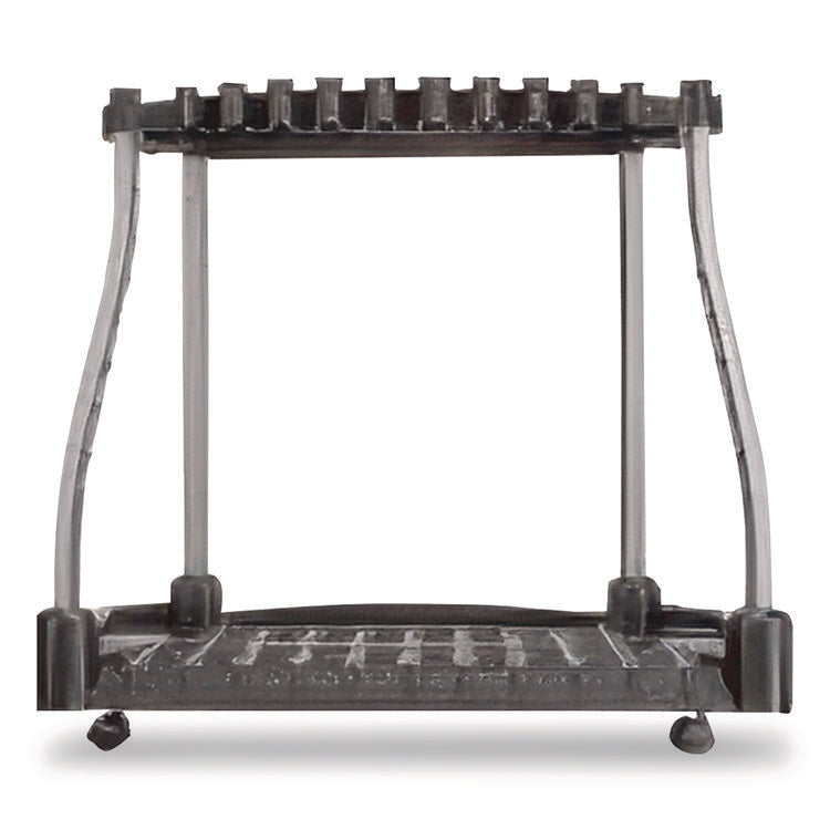 FastTrack Garage Tool Tower Rack, Plastic, Holds Up to 40 Tools, 38" x 20.5" x 34.4", Black