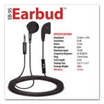 EB95 Wired Earbuds with Mic, Black
