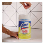 Disinfecting Wipes, 1-Ply, 7 x 7.25, Lemon and Lime Blossom, White, 80 Wipes/Canister, 3 Canisters/Pack, 2 Packs/Carton
