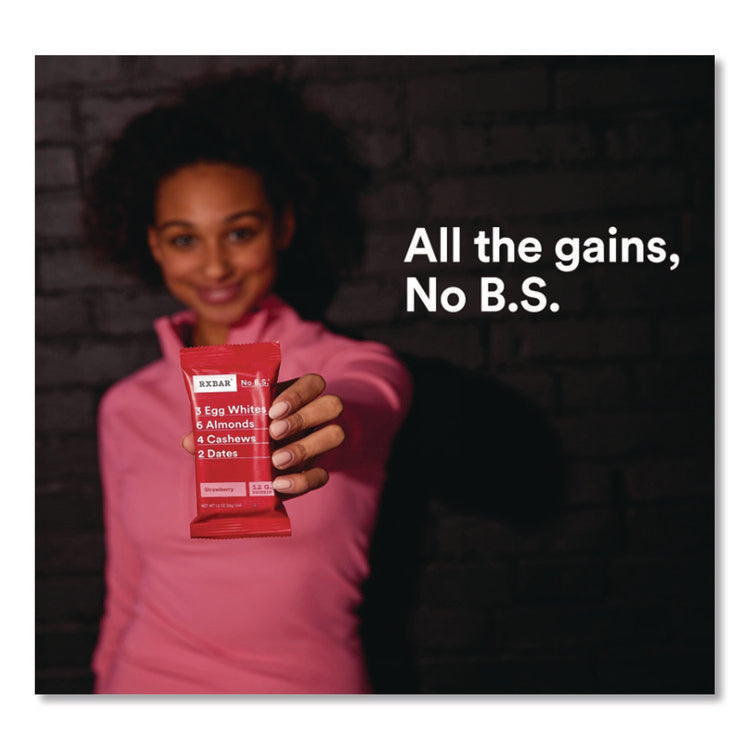 Gluten-Free Strawberry Protein Bar, 1.83 oz Bar, 12/Box