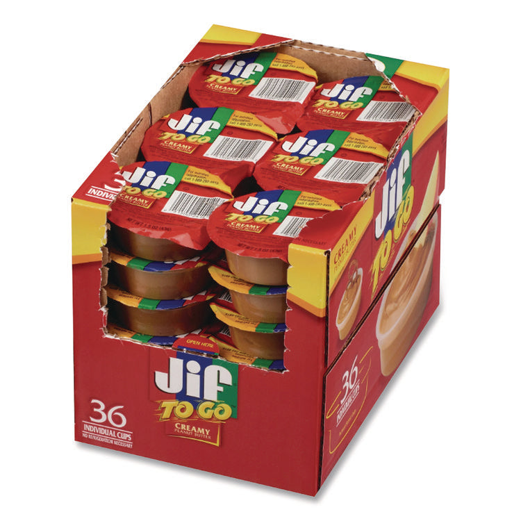 Spreads, Creamy Peanut Butter, 1.5 oz Cup, 36/Carton