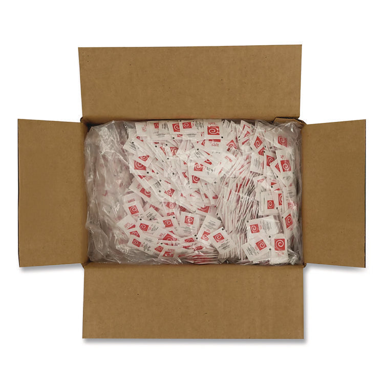 Grindstone Iodized Salt, 0.02 oz Packet, 1,000/Bag, 3 Bags/Carton