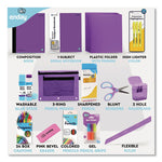 Back to School Supplies Kit for Grades K-5, Purple