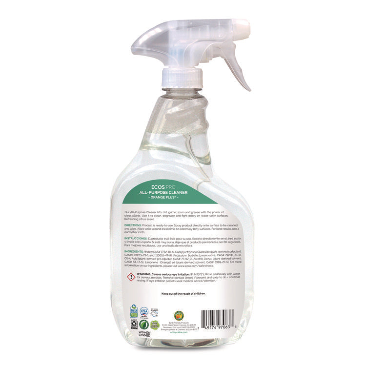 Orange Plus All-Purpose Cleaner and Degreaser, Citrus Scent, 32 oz Spray Bottle