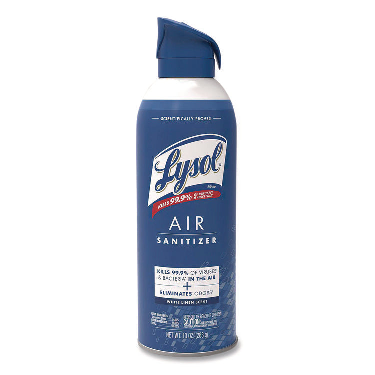 Air Sanitizer Spray, White Linen Scent, 10 oz Aerosol Spray