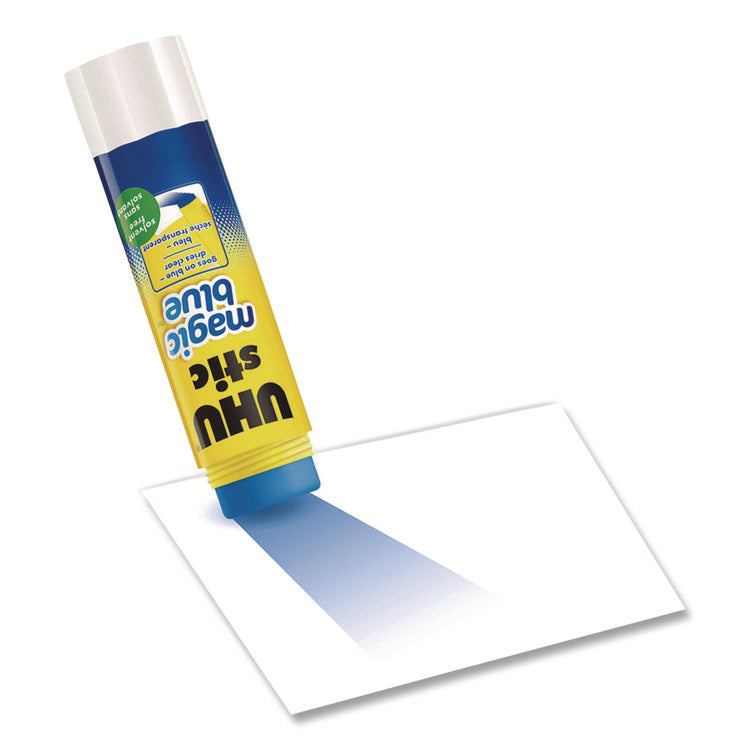 Glue Stick, 8.2 g, Applies Blue, Dries Clear, 24/Pack