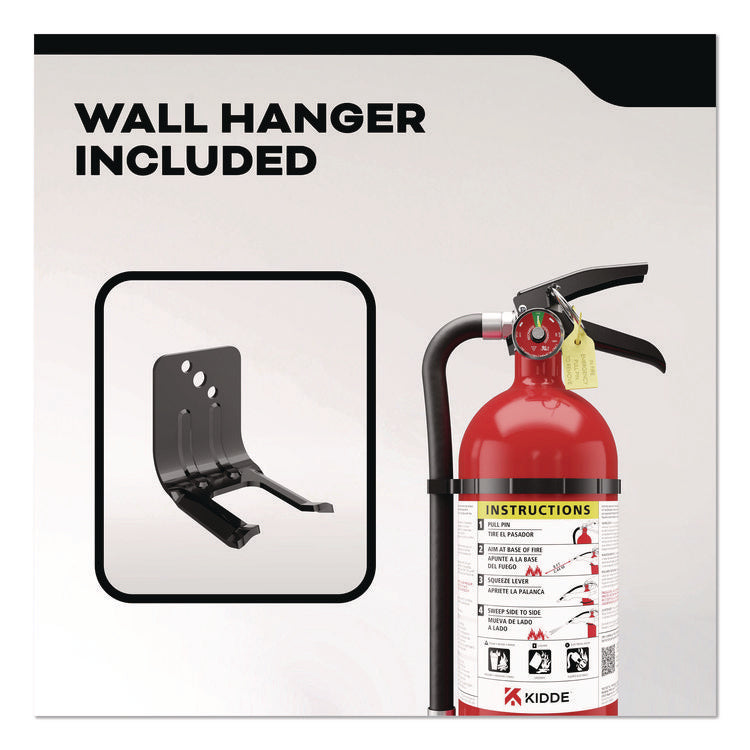 Pro-5MP Series Fire Extinguisher, with Bracket/Metal Strap, 3-A, 40-B:C, 5.5 lbs