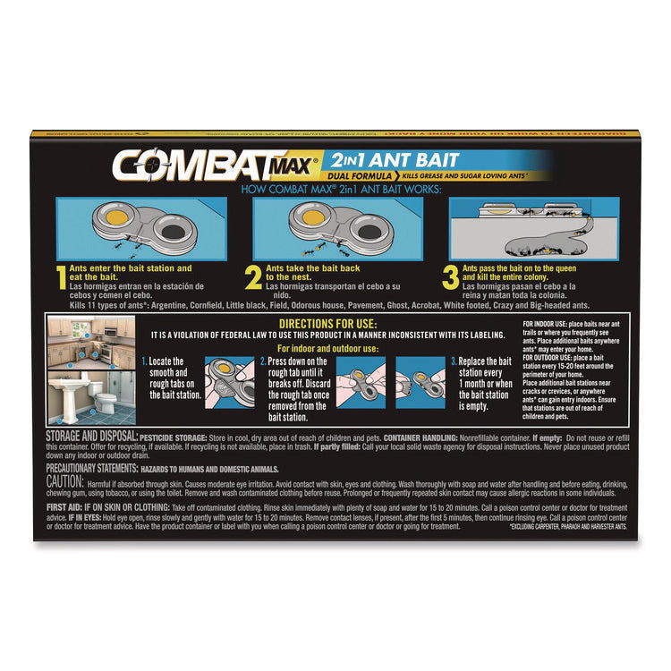 Max 2-in-1 Ant Bait, 0.84 oz, 4 Bait Stations