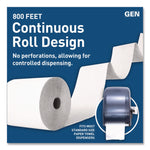 Hardwound Roll Towels, 1-Ply, 8" x 800 ft, White, 6 Rolls/Carton